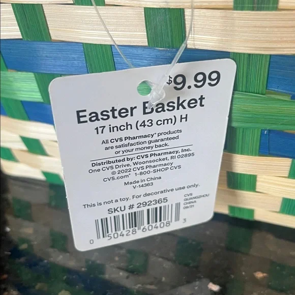 ♥️3 Large Woven Square Cottondale Easter Baskets Set - Picture 3 of 7